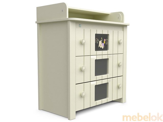 Комод-пеленатор с декором медведь